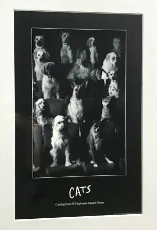 Rare CATS Theater Poster “Dogs”—MINT—Only 100 Ever Printed—Clio Winner