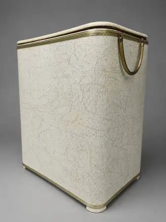 Mid Century Modern Sparkly Clothes Hamper