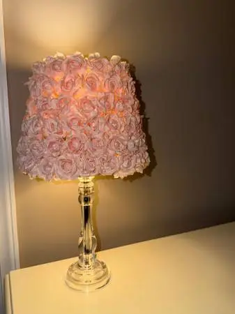 Pottery barn flower lamp