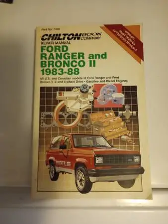 BRONCO II, RANGER REPAIR MANUAL, 83-88
