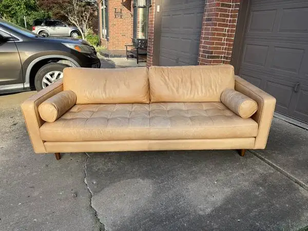 Article Sven Tufted Sofa -- 88 in Charme Tan