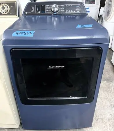 New Open Box Blue GE PTD90EBPTRS Electric Dryer 27 Inch