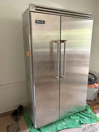 48 Viking Professional Side-by-Side Stainless Steel Refrigerator - Model VCSB48