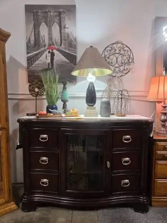 Dark Wood Buffet Console