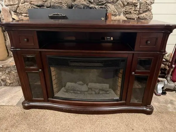 Electric Fire Place Entertainment Center