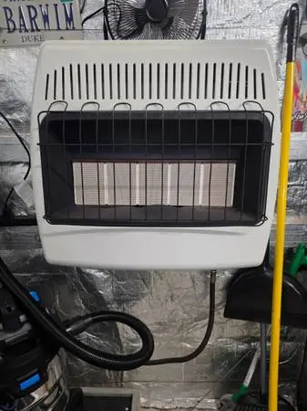 30,000 BTU Wall Mount Heater & 12,000 BTU Portable Air Conditioner