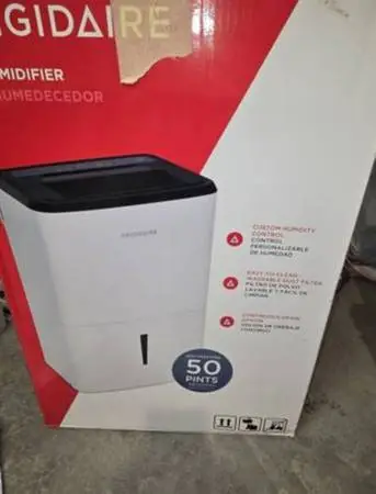 Frigidaire 50 Pint Dehumidifier. 4,500 Square Foot