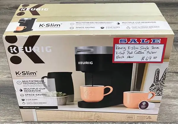 Keurig K-Slim Single Serve K-Cup Pod Coffee Maker Black New