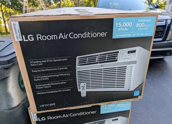 LG 15k BTU Window Air Conditioner 115V (standard outlets)