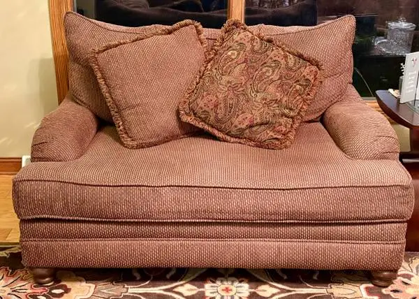 Sofa, love seat and ottoman