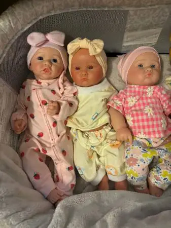 Realistic Silicone Baby Dolls (not vinyl) Prices $135-$235.Please read