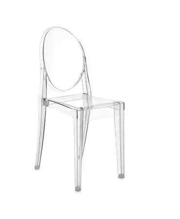 Kartell Philippe Starck Louis Ghost Chairs 3 Arm / 2 Victoria Armless
