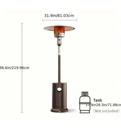 Brand New Patio Heater Propane 48,000 BTU