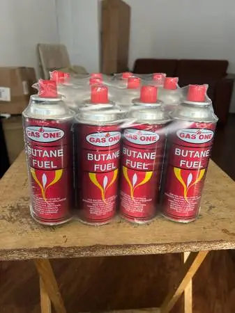 GAS ONE 12 PACK Butane Fuel Canisters
