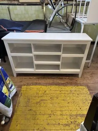 Gorgeous White Storage Console Table/TV Stand