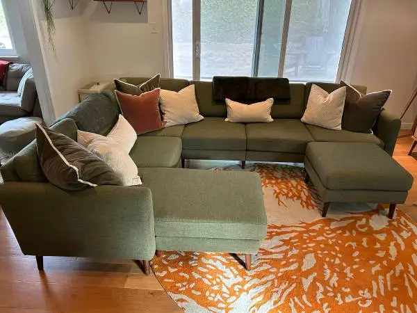 Burrow Nomad modular U shaped couch
