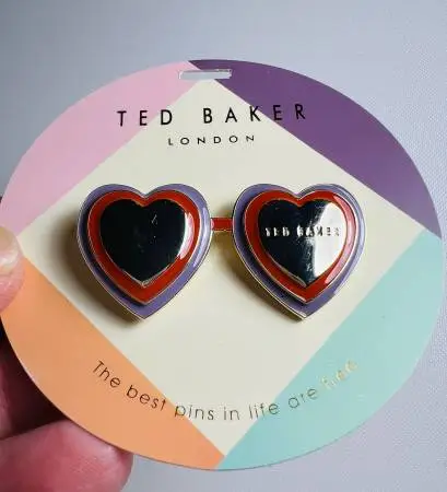 Ted Baker London Double Heart Brooch Pin