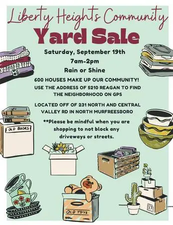 Liberty Heights Community Yard Sale