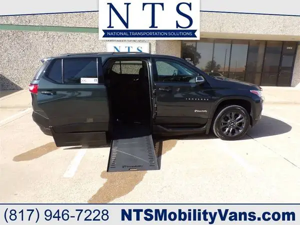 2021 CHEVROLET TRAVERSE RS HANDICAPPED WHEELCHAIR SUV VAN PWR RAMP