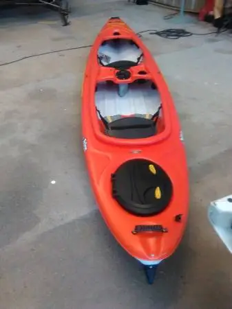 Like-New Pelican Unison 136T Tandem Kayak (Orange/White) - Used 10 Tim