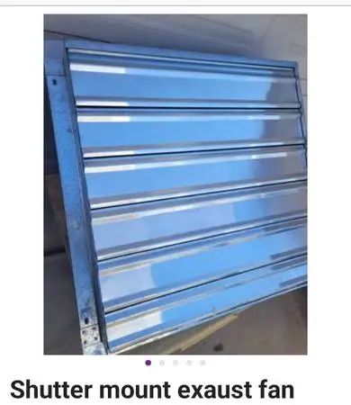 Shutter mount exaust fan