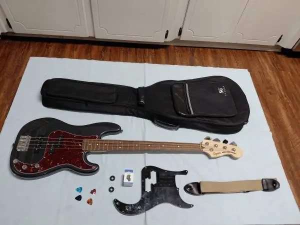 Fender Squier Affinity Precision PJ Bass Guitar - Upgraded - Like New