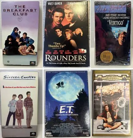 Vintage VHS Movies - Top Classics in Perfect Condition!
