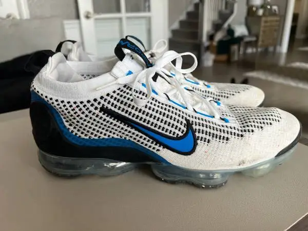 Nike Air VaporMax 2021 Shoes Mens Size 11 White Blue