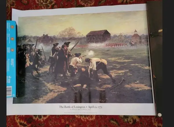 Print of Lexington Battle