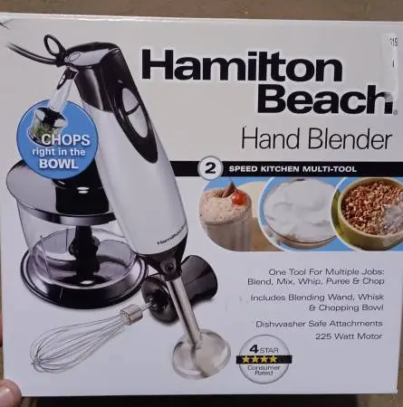 NEW Hamilton Beach 2 speed hand blender
