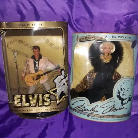 Marilyn Monroe + Elvis teen Doll/OBO