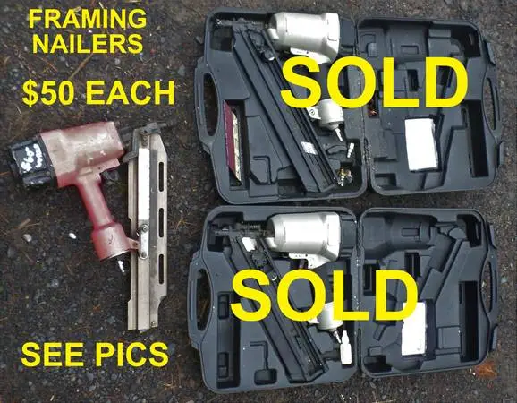 FRAMING AIR NAILER (ONE LEFT)