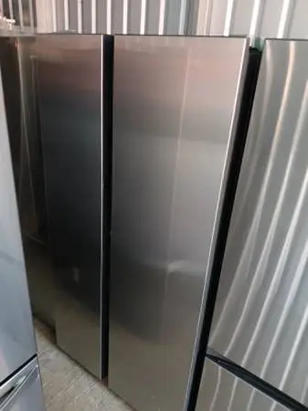 Samsung bespoke stainless steel side by side refrigerator