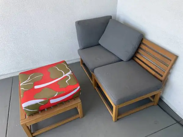 Ikea Outdoor Sofa (Nammaro) 2 seater + stool