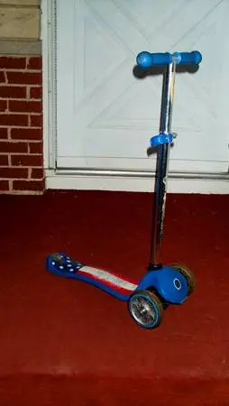 SCOOTER Patriotic American Flag Globber Ride On Child Toy