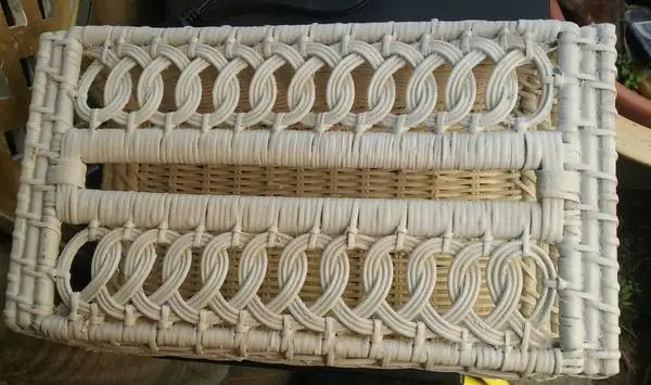 Vintage Rectangular Wicker Kleenex Tissue Box Cover