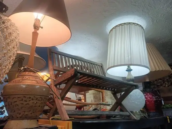 Antique miniature foldable bench