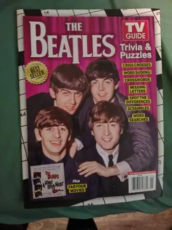 Beatles tv guide/photos,crossword puzzes,et,new