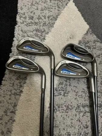 Ping G2 Partial Iron Set (4,8,9,W) - Stiff - Steel - Right Hand - Blue