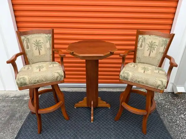 Pub Table and Chairs for Pool Table Room