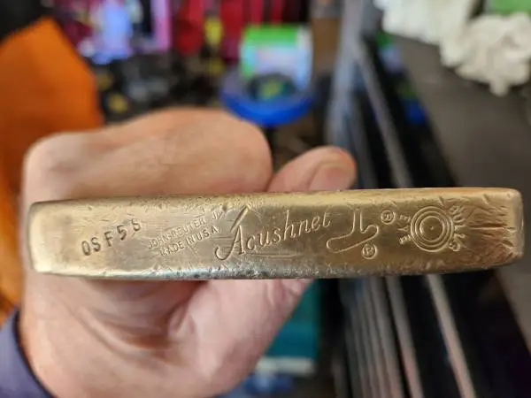 Used Vintage ACUSHNET JOHN REUTER JR.--Golf Putter--Stamp code-- OSF5S