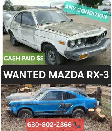Wanted mazda r100 mazda rx2 mazda rx3 mazda rx4 mazda rx7