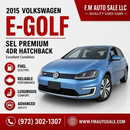 2015 Volkswagen Golf, SEL Premium. Electric
