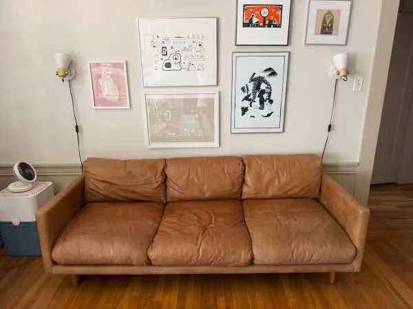 Nirvana 81 Leather Sofa - Dakota Tan
