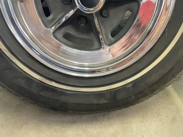 WANTED Four 215 x 15 tires with 5/8 inch white walls