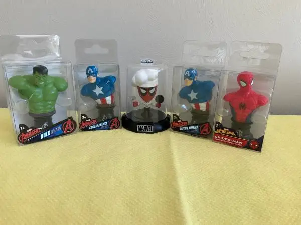 MARVEL Avengers - Captain America, Spider-Man, Hulk Paperweight Figuri