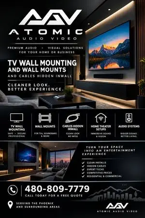 Flatscreen TV Wall Mounting - Same Day / Next Day