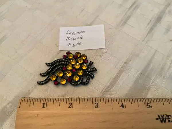 Firework Brooch (pin).