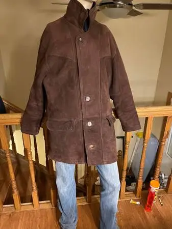 MENS ORVIS SHEEPSKIN COAT Size XL