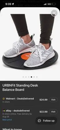 Urban FIT balancing board for core strength